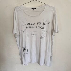 R13 Punk Rock Scribble Boy Graphic T-Shirt  Japanese Jersey – Small